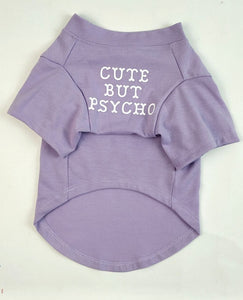  french bulldog t shirt - cute but psycho lilac
