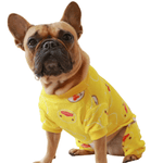 Load image into Gallery viewer, french bulldog pajamas - yellow ducks
