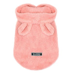 Load image into Gallery viewer, frenchie hoodie - fuzzy bunny pink
