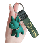 Load image into Gallery viewer, french bulldog keychain
