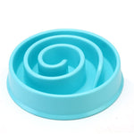 Load image into Gallery viewer, slow feeder for french bulldog - spiral blue

