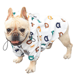 Load image into Gallery viewer, White Teddy Bear French Bulldog Raincoat
