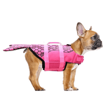 Load image into Gallery viewer, pink mermaid dog life jacket
