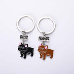 Load image into Gallery viewer, french bulldog keychain - best friends
