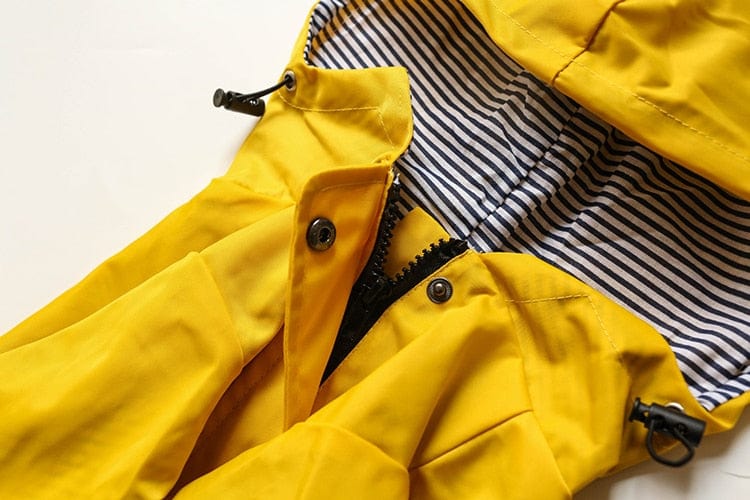 french bulldog raincoat - yellow