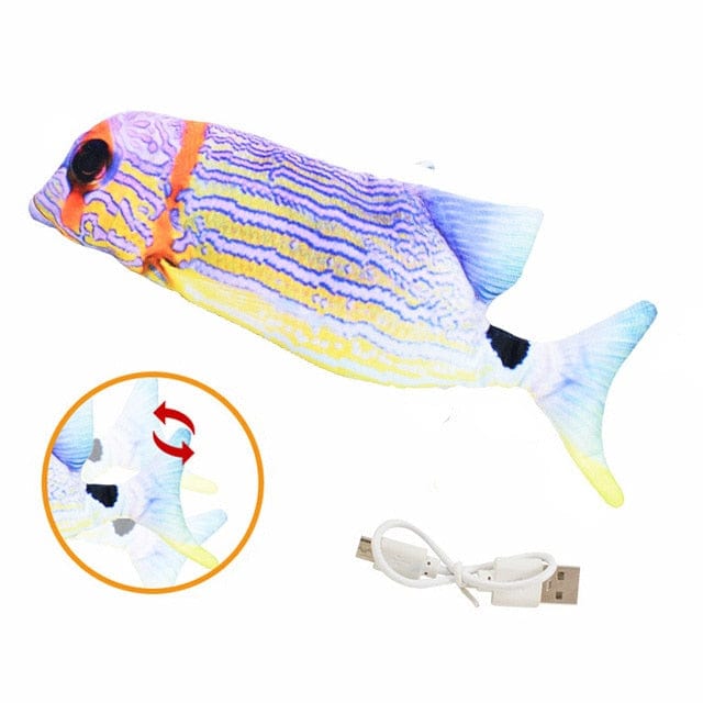 Colorful Moving Floppy Fish Dog Toy