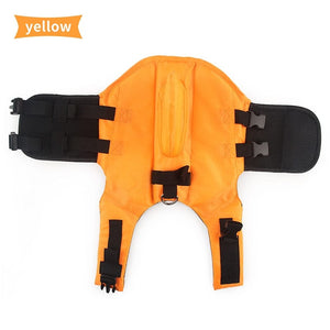 dog shark life jacket - orange