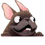 Load image into Gallery viewer, french bulldog window sticker
