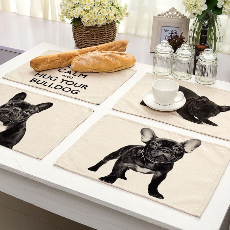 French Bulldog Linen Placemat
