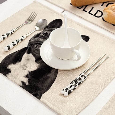 French Bulldog Linen Placemat