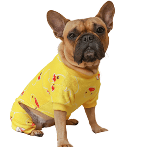 french bulldog pajamas - yellow ducks
