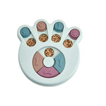 Load image into Gallery viewer, puzzle dog bowl - blue paw

