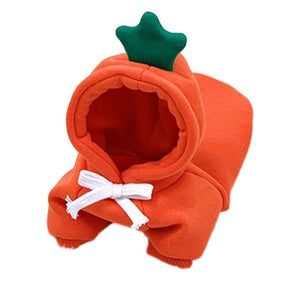 french bulldog hoodie - orange