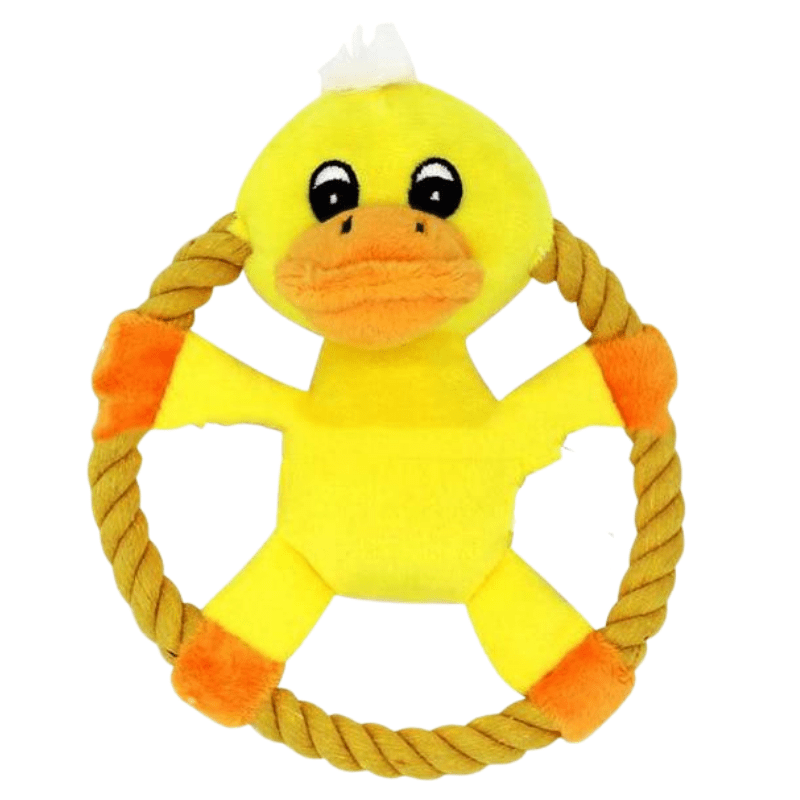 plush duck dog toy