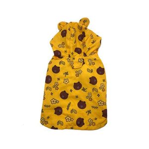 french bulldog raincoat - yellow teddy